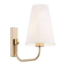 Safiano kinkiet E27 15W złoty/biały abażur